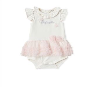 Miniclasix Adorable Ruffle Trim Bodysuit 3 months